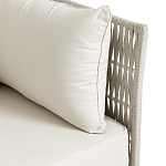 Диван садовый с плетеными ремешками и спинкой  Kleo варинант исполнения - 3 | Loft Concept в Волгограде