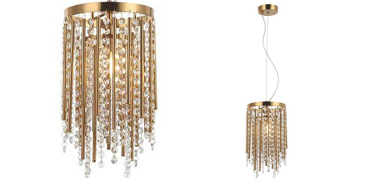 Подвесной светильник Crystal Wind Chimes Bronze Hanging Lamp Подвесной светильник Crystal Wind Chimes Bronze Hanging Lamp - Loft-Concept в Волгограде