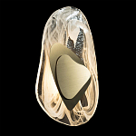 Бра овальное из стекла с золотым элементом Flow Texture  варинант исполнения - 3 | Loft Concept в Волгограде