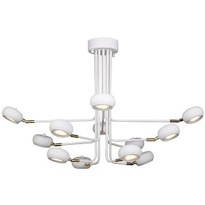 Люстра Curved Stix Chandelier 12 White