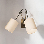 Бра с двумя тканевыми абажурами в форме цилиндра Prerequisites варинант исполнения - 3 | Loft Concept в Волгограде