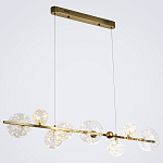 Дизайнерская линейная люстра с гирляндой внутри стеклянных плафонов Iona Garland Chandelier варинант исполнения - 2 | Loft Concept в Волгограде