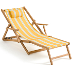 Шезлонг из акации и ткани Venezuela варинант исполнения - 3 | Loft Concept в Волгограде