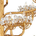 Люстра золотая в виде растения Golden Flower Glade варинант исполнения - 1 | Loft Concept в Волгограде