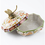 Фарфоровая шкатулка с бронзовой стрекозой Eden Garden варинант исполнения - 4 | Loft Concept в Волгограде