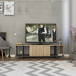 ТВ-тумба с откидной дверцей и 4-мя полками ZITANO TV STAND OAK варинант исполнения - 1 | Loft Concept в Волгограде