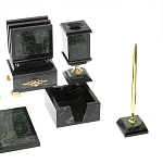 Настольный письменный набор из нефрита в подарочной коробке Victorious варинант исполнения - 5 | Loft Concept в Волгограде