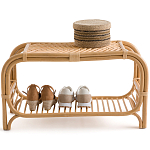 Скамья для прихожей из стеблей ротанга Willa Rattan Bench варинант исполнения - 2 | Loft Concept в Волгограде