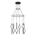 Люстра светодиодная с 6-ю сферическими стеклянными плафонами Splatter варинант исполнения - 1 | Loft Concept в Волгограде