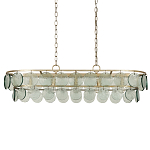 Люстра овальной формы с каскадом из декоративных элементов Harmony of Light варинант исполнения - 3 | Loft Concept в Волгограде