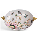 Белое фарфоровое блюдо с изображением бабочек Eden Garden варинант исполнения - 2 | Loft Concept в Волгограде