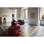 Дизайнерский модульный диван волнистой формы с цветным принтом Poltronova Superonda Sofa варинант исполнения - 9 | Loft Concept в Волгограде