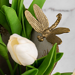 Декоративная ваза из фарфора с бронзовыми вставками Eden Garden варинант исполнения - 5 | Loft Concept в Волгограде