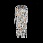 Бра с каскадом из прозрачного хрусталя и корпусом из металла цвета хром Constant Sparks варинант исполнения - 3 | Loft Concept в Волгограде