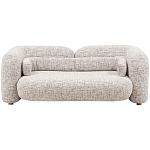 Дизайнерский двухместный диван с мягкими спинкой и подлокотниками бежевый Madelaine Sofa Beige варинант исполнения - 1 | Loft Concept в Волгограде