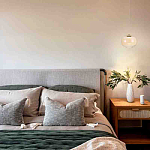 Подвесной светильник с янтарным рифленым стеклянным плафоном Ferm Living варинант исполнения - 7 | Loft Concept в Волгограде