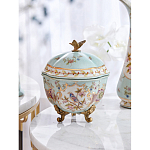 Шкатулка голубого цвета с цветочными орнаментами Blue Garden варинант исполнения - 7 | Loft Concept в Волгограде