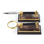 Настольный письменный набор из яшмы и долерита с декором Двуглавый орел Manager Organizer варинант исполнения - 5 | Loft Concept в Волгограде