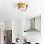 Потолочный светильник круглый цвета состаренная латунь Modern Simple Ceiling Light варинант исполнения - 3 | Loft Concept в Волгограде