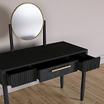 Туалетный Стол с зеркалом Primo Черный дуб варинант исполнения - 7 | Loft Concept в Волгограде