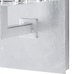 Бра серебряное с фактурным прозрачным абажуром Optical Crystal варинант исполнения - 2 | Loft Concept в Волгограде