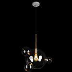 Подвесной светильник со стеклянными плафоном в виде шара и золотыми деталями & Coombes варинант исполнения - 2 | Loft Concept в Волгограде