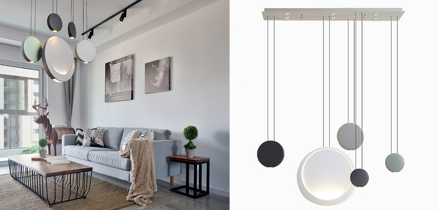 Люстра Vibia Cosmos Rectangular 5 moon Люстра Vibia Cosmos Rectangular 5 moon - Loft-Concept в Волгограде