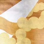 Обои ручная роспись в стиле Арт-деко Namban Colourway SC-290 on Deep Rich Gold gilded paper варинант исполнения - 1 | Loft Concept в Волгограде