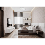 Потолочный светильник овальной формы белого цвета с 7-ю лампами Lunar Pebbles варинант исполнения - 12 | Loft Concept в Волгограде