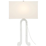 Настольная лампа на арочном корпусе с прямоугольным абажуром One Piece Support варинант исполнения - 2 | Loft Concept в Волгограде