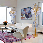 Торшер в виде золотого дерева с листьями FAIRYTREE Light варинант исполнения - 3 | Loft Concept в Волгограде