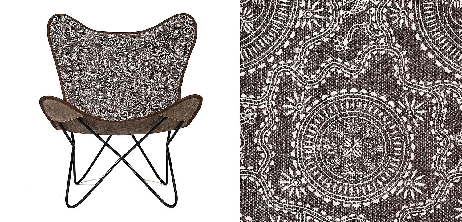 Кресло Indian black and white pattern - Loft-Concept в Волгограде