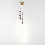 Бра с 2-мя вертикальными акриловыми светодиодными трубками и декоративными шариками PEARLS Suspension варинант исполнения - 1 | Loft Concept в Волгограде