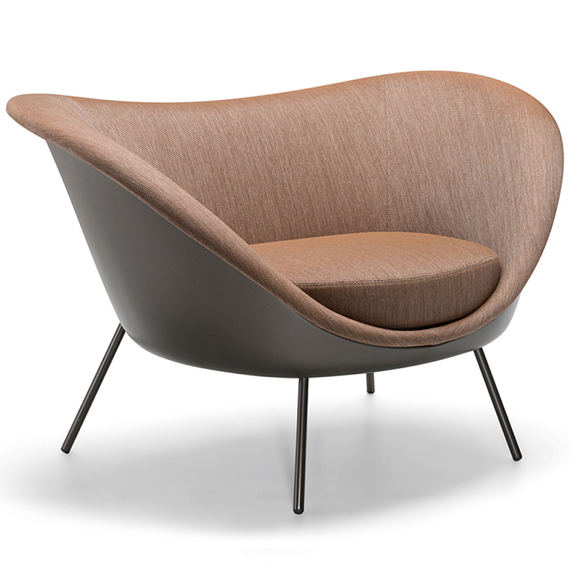 Дизайнерское уличное кресло Gio Ponti D.154.2 Armchair Коричневый Черный Дизайнерское уличное кресло Gio Ponti D.154.2 Armchair Коричневый Черный в Волгограде | Loft Concept