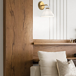 Бра с белым конусным плафоном из стекла Alora Mood варинант исполнения - 9 | Loft Concept в Волгограде