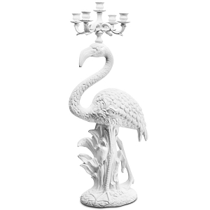 Подсвечник Candleholder Flamingo Bisc. White