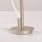 Настольная лампа белым изогнутым плафоном на круглой подставке Luke Lampco Tracer Lamp варинант исполнения - 11 | Loft Concept в Волгограде