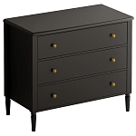 Комод с 3 ящиками Blues Black варинант исполнения - 1 | Loft Concept в Волгограде