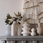 Светло-Бежевое Панно из нитей White Landscape Wall Hanging варинант исполнения - 2 | Loft Concept в Волгограде