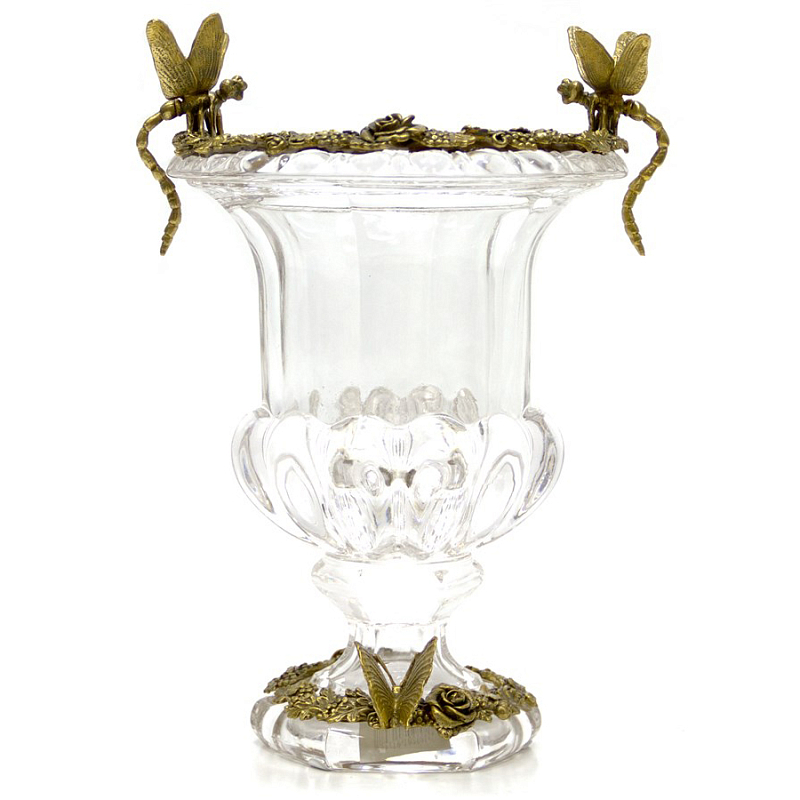 Ваза Transparent Goblet Прозрачный (Transparent) Бронза Ваза Transparent Goblet Прозрачный (Transparent) Бронза в Волгограде | Loft Concept