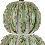 Настольная лампа с фактурным основанием с сочетании белого и зеленого цветов Festoon варинант исполнения - 1 | Loft Concept в Волгограде