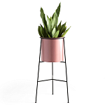 Кашпо из металла Elevated Planters розовое варинант исполнения - 1 | Loft Concept в Волгограде