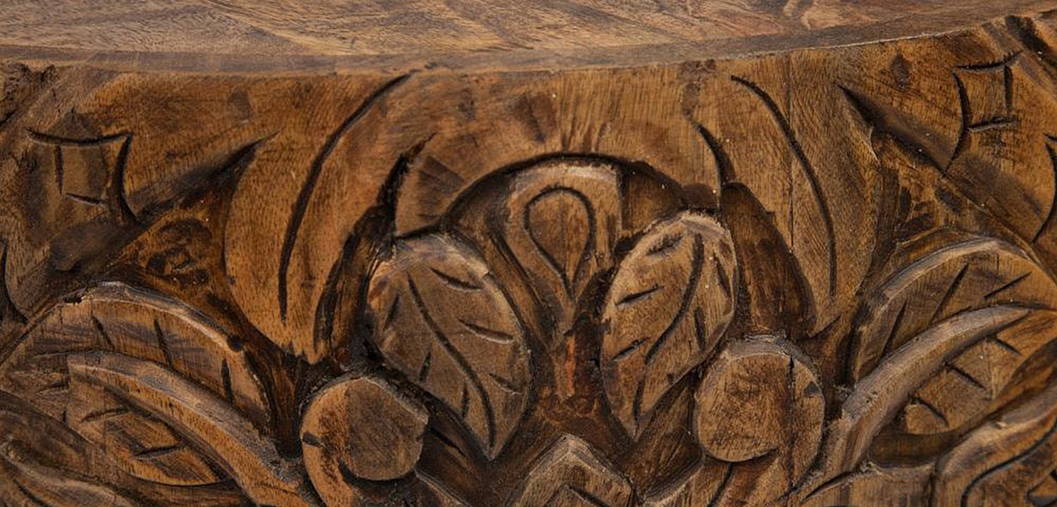 Кофейный стол Indian Carved Mango Tree  - Loft-Concept в Волгограде
