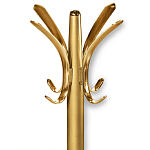 Вешалка золотого цвета с 4-мя крючками из пластика Curves Hangers варинант исполнения - 2 | Loft Concept в Волгограде