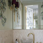 Обои ручная роспись Silk Tree Original colourway on White Metal gilded paper варинант исполнения - 3 | Loft Concept в Волгограде