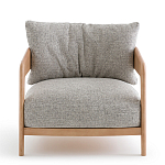 Кресло с каркасом из массива ясеня Deniaud Ash Grey Armchair варинант исполнения - 2 | Loft Concept в Волгограде