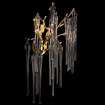 Бра с бронзовыми акцентами и прозрачными стеклянными каплями Droplet Bra варинант исполнения - 2 | Loft Concept в Волгограде