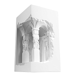 Встраиваемый в стену гипсовый светильник под покраску с колоннами и арками в античном стиле Antiquity Athena варинант исполнения - 6 | Loft Concept в Волгограде