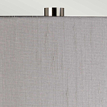 Настольная лампа с цилиндрическим абажуром и прозрачным стеклянным основанием Quintiesse варинант исполнения - 6 | Loft Concept в Волгограде