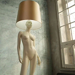 Лампа MANNEQUIN LAMP с абажуром изгибы тела варинант исполнения - 7 | Loft Concept в Волгограде